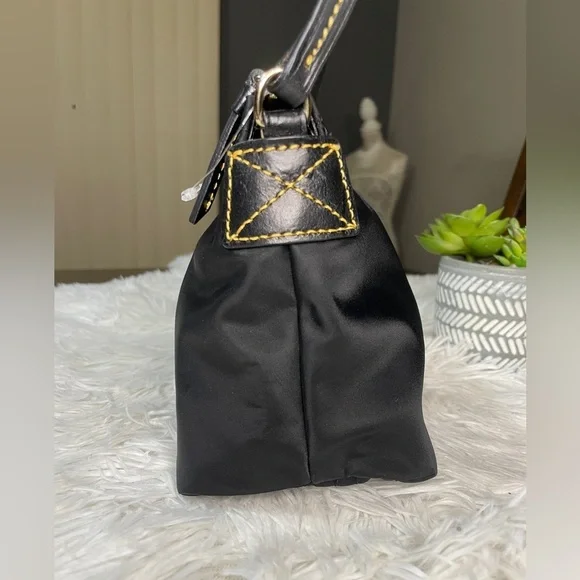 Dooney & Bourke Nylon Leather Trim Shoulder Bag - Picture 8 of 13